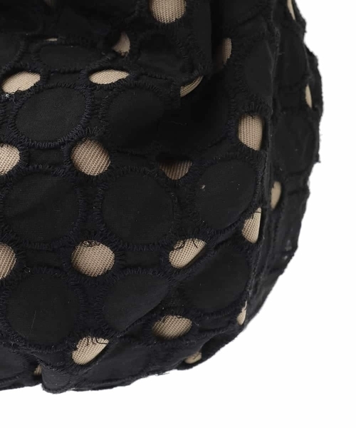 [2WAY]サークルレースハンドバッグ