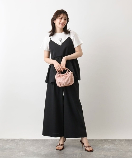 [2WAY]サークルレースハンドバッグ