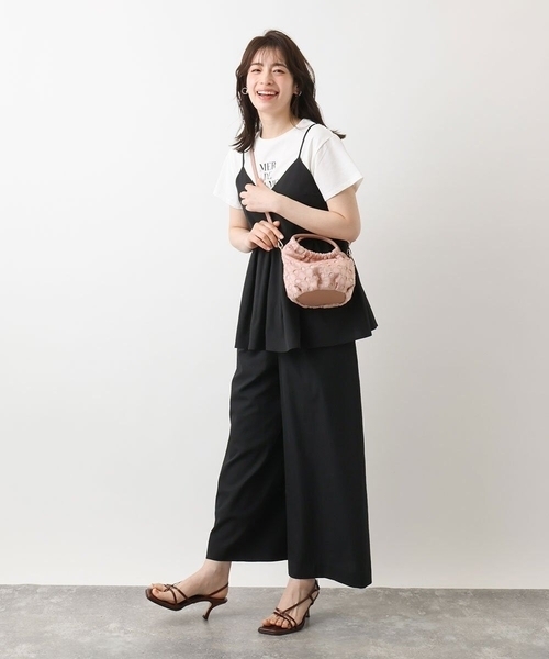 [2WAY]サークルレースハンドバッグ