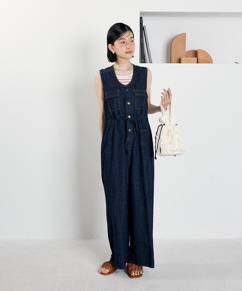 ★SOMETHING × FREAK'S STORE★サムシング サロペット FREAK'S STORE サロペット オーバーオール SOMETHING × STORE
