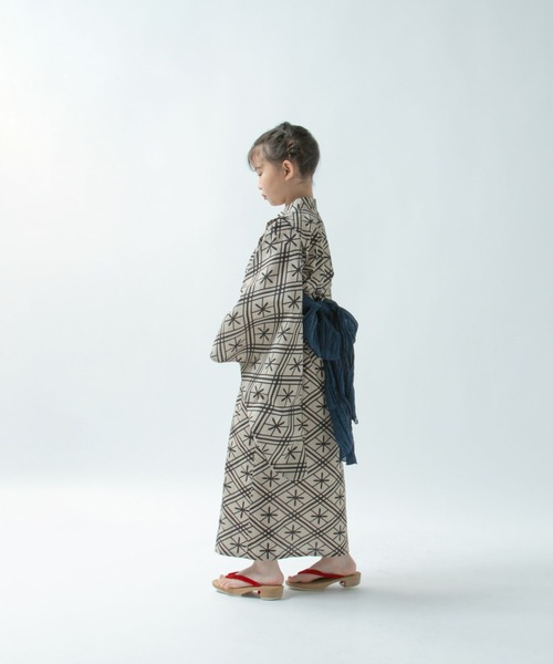 LOWRYS FARM（ローリーズファーム）の「セパレートユカタセット　326417（浴衣・キッズ・ベージュ/レッド/ブラック・110cm/130cm/150cm）」の4枚目の写真