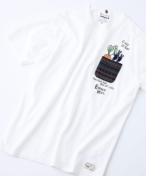 Blue Standard （ブルースタンダード）の「【Blue Standard/ブルースタンダード】スラブコットン アニマルプリント ポケット付Tシャツ（Tシャツ/カットソー・メンズ・その他4/その他3/その他2/その他/その他1・X-LARGE/LARGE/MEDIUM）」の5枚目の写真