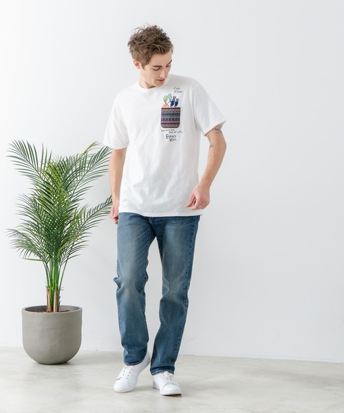 Blue Standard （ブルースタンダード）の「【Blue Standard/ブルースタンダード】スラブコットン アニマルプリント ポケット付Tシャツ（Tシャツ/カットソー・メンズ・その他4/その他3/その他2/その他/その他1・X-LARGE/LARGE/MEDIUM）」の22枚目の写真