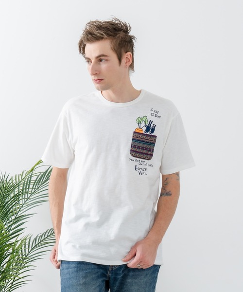 Blue Standard （ブルースタンダード）の「【Blue Standard/ブルースタンダード】スラブコットン アニマルプリント ポケット付Tシャツ（Tシャツ/カットソー・メンズ・その他4/その他3/その他2/その他/その他1・X-LARGE/LARGE/MEDIUM）」の13枚目の写真