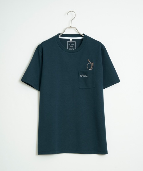 ikka(イッカ)の「【親子コーデ】ポンチメガネ刺繍ポケットTシャツ(Tシャツ/カットソー・メンズ・ネイビー/グリーン/ホワイト・XL/L/M/S)」の22枚目の写真