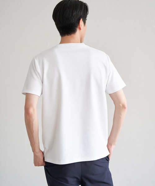 ikka(イッカ)の「【親子コーデ】ポンチメガネ刺繍ポケットTシャツ(Tシャツ/カットソー・メンズ・ネイビー/グリーン/ホワイト・XL/L/M/S)」の20枚目の写真