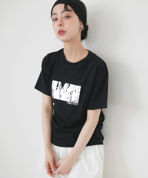 LIAN(リアン)の「シルバー箔プリントコンパクトT(Tシャツ/カットソー・レディース・オフホワイト/ブラック/チャコールグレー・FREE)」の20枚目の写真