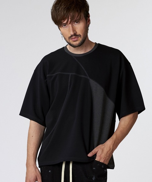 NO ID.(ノーアイディ)の「【NO ID.】Round Changing Big Pullover / ラウンド チェンジング ビッグ プルオーバー(Tシャツ/カットソー・メンズ・グレー/ブラック/ホワイト・ONE SIZE)」の11枚目の写真