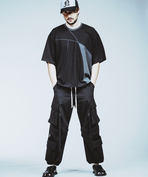 NO ID.(ノーアイディ)の「【NO ID.】Round Changing Big Pullover / ラウンド チェンジング ビッグ プルオーバー(Tシャツ/カットソー・メンズ・グレー/ブラック/ホワイト・ONE SIZE)」の22枚目の写真