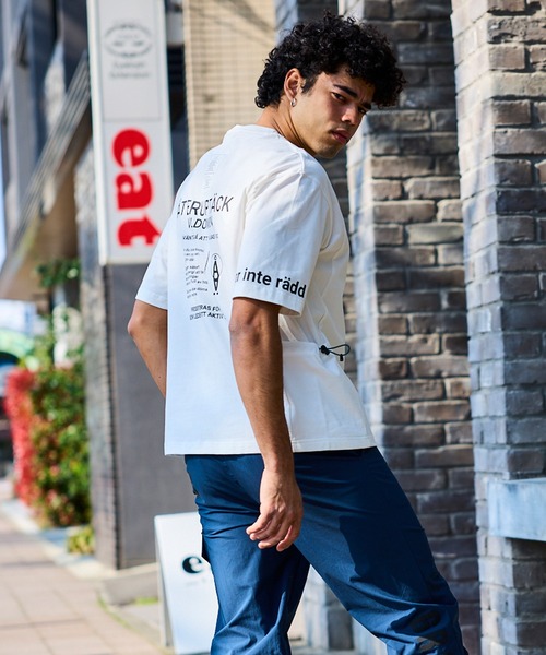 VIRTUOUS(バーチャス)の「【VIRTUOUS/バーチャス】サイドポケットバッグプリント半袖Tシャツ(Tシャツ/カットソー・メンズ・ホワイト/ブラック・X-LARGE/LARGE/MEDIUM)」の9枚目の写真