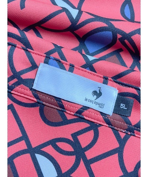 le coq sportif(ルコックスポルティフ)の「le coq sportif (ルコックスポルティフ) ストレッチ グラフィック 半袖 ポロシャツ(ポロシャツ・メンズ・ホワイト/ピンク・3L/4L/5L)」の14枚目の写真