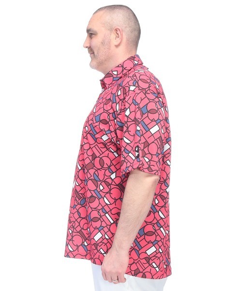 le coq sportif(ルコックスポルティフ)の「le coq sportif (ルコックスポルティフ) ストレッチ グラフィック 半袖 ポロシャツ(ポロシャツ・メンズ・ホワイト/ピンク・3L/4L/5L)」の20枚目の写真