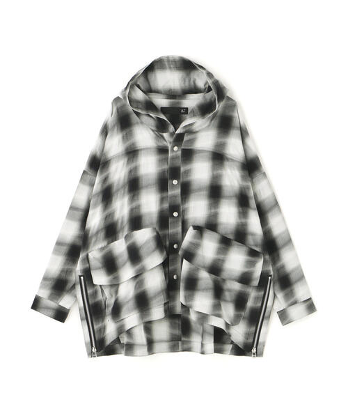ROYAL FLASH（ロイヤルフラッシュ）の「A.F ARTEFACT/エーエフ・アーティファクト/Yoroke Check Hoodie Shirt（シャツ/ブラウス・メンズ・ブラック・2/3）」の13枚目の写真