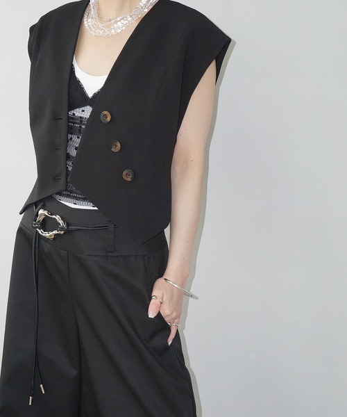 chuclla（チュクラ）の「メタルアクセント コードベルト cha25s028（ベルト・レディース・ブラック・FREE）」の6枚目の写真