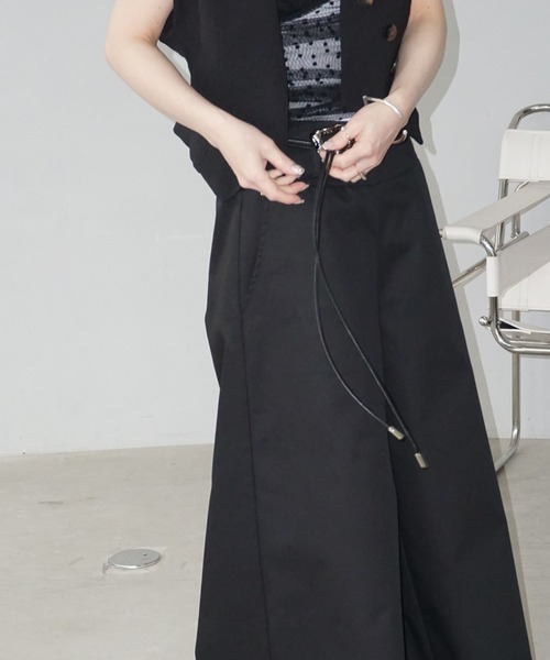 chuclla（チュクラ）の「メタルアクセント コードベルト cha25s028（ベルト・レディース・ブラック・FREE）」の9枚目の写真