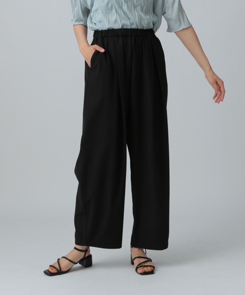 シルク混 タックイージーパンツ ウエストゴム セール】ウエストタックイージーパンツ 321491（その他パンツ