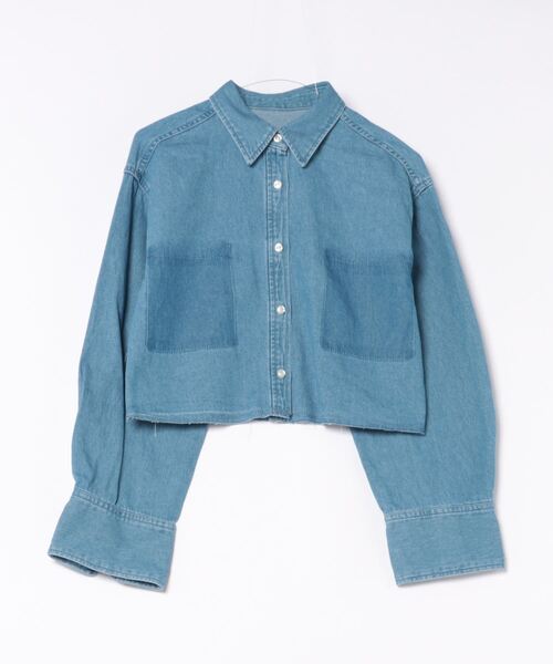 LOWRYS FARM（ローリーズファーム）の「長袖シャツ（シャツ/ブラウス・レディース・ブルー・FREE）」の2枚目の写真