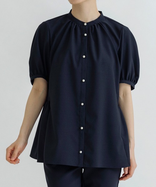 sono ネイビー　フェミニティマコタンブラウス Sono（ソーノ） ブラウス シャツ 「SONO/ソーノ」「SONO NAVY/ソーノ