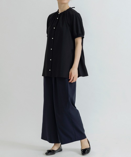 SONO/ソーノ】【DRY POPLIN】フェミニニティチュニックブラウス