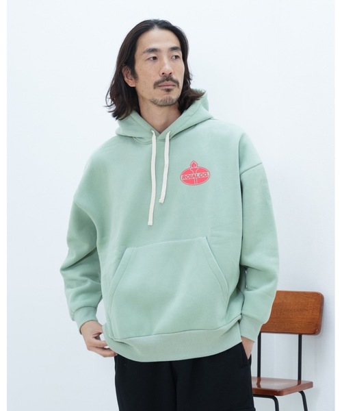 roial(ロイアル)の「HOODIE/ROIAL(ロイアル)キャンドルロゴデザインプルオーバーパーカー ・フーディ(パーカー・メンズ・チャコールグレー/グリーン系その他3・SMALL/MEDIUM/LARGE)」の4枚目の写真