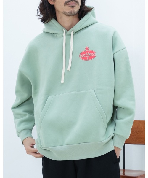 roial(ロイアル)の「HOODIE/ROIAL(ロイアル)キャンドルロゴデザインプルオーバーパーカー ・フーディ(パーカー・メンズ・チャコールグレー/グリーン系その他3・SMALL/MEDIUM/LARGE)」の3枚目の写真