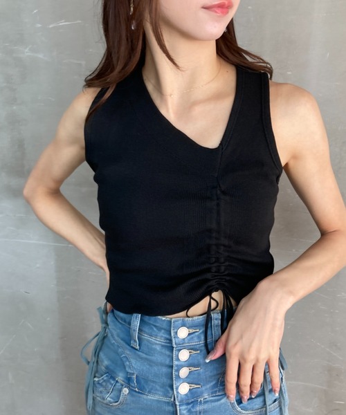 R-LONDON アールロンドン　アシンメトリータンクトップ R-LONDON アールロンドン アシンメトリータンクトップ R-LONDON