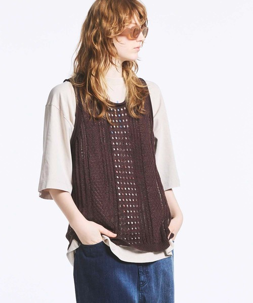 MAISON SPECIAL メゾンスペシャル タンクトップ Pigment Processing Studs Tank Top/ピグメントスタッズタンク