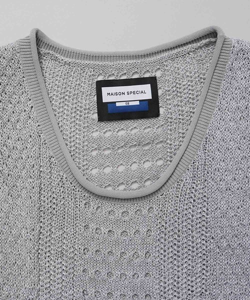 セール】《UNISEX》Knit Tank Top/ニットタンクトップ【MAISON
