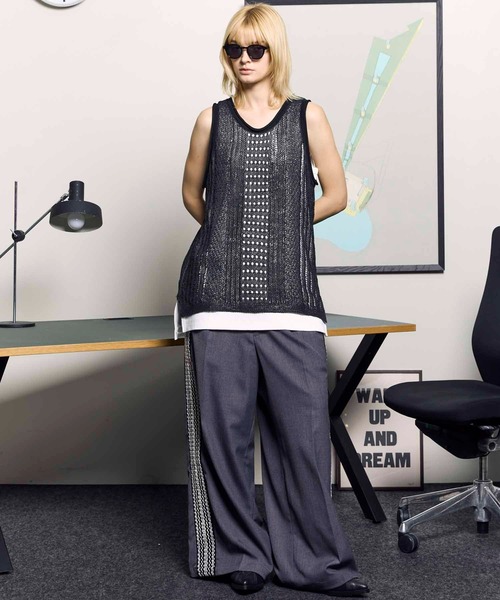 セール】《UNISEX》Knit Tank Top/ニットタンクトップ【MAISON