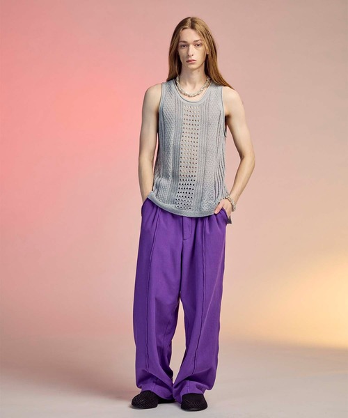 【値下げ】メゾンスペシャル　MAISON SPECIAL タンクトップ Slogan Tank Top/スローガンタンクトップ【MAISON SPECIAL