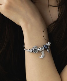 LA MUe（ラミュー）の「【LA MUE】月チャームステンレスブレスレット（ブレスレット）」