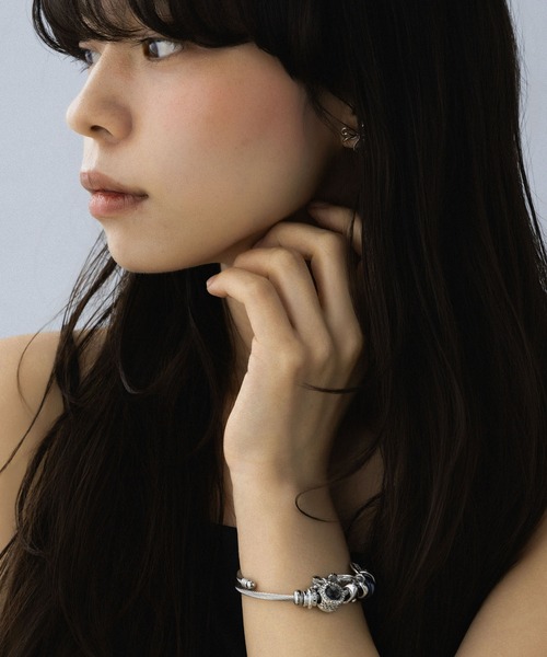 LA MUE】月チャームステンレスブレスレット（ブレスレット）｜LA