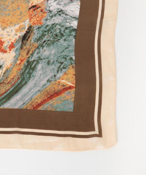 SMELLY（スメリー）の「アソートビッグスカーフ（バンダナ/スカーフ・レディース・グリーン/ネイビー/ブラック/カーキ/ブラウン/ブルー/ブルー系その他/ベージュ・-）」の10枚目の写真