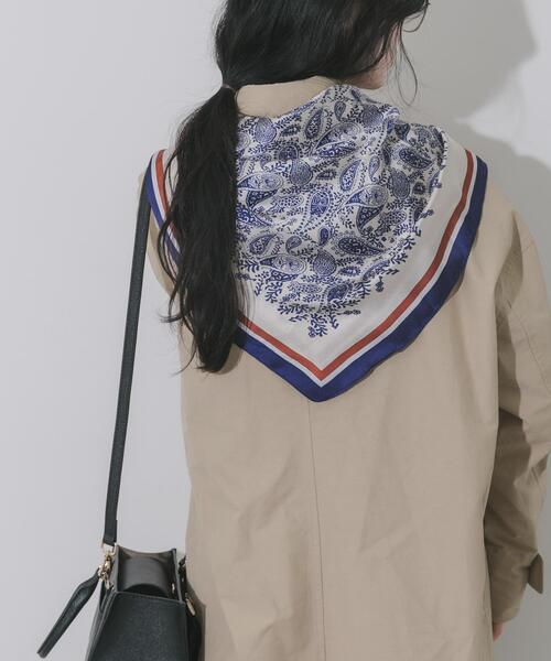 SMELLY（スメリー）の「アソートビッグスカーフ（バンダナ/スカーフ・レディース・グリーン/ネイビー/ブラック/カーキ/ブラウン/ブルー/ブルー系その他/ベージュ・-）」の21枚目の写真