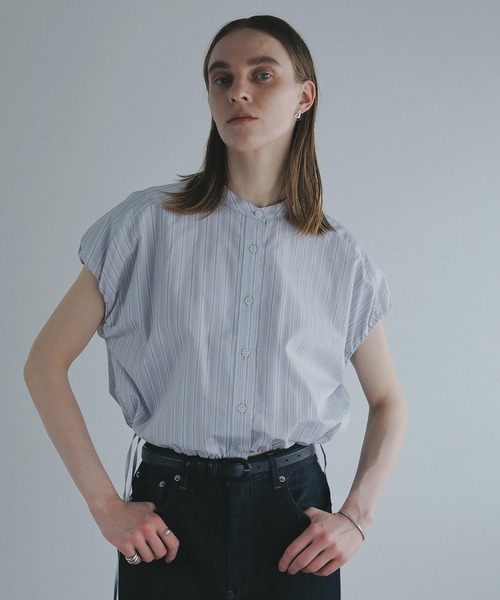 トップス manof STRIPE SHORT TOPS STRIPE SHORT TOPS（シャツ/ブラウス）｜MANOF（マノフ）の