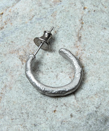 GILD ギルド / Large atypical hoop pierced earring シルバー925エイティピカルフープピアス 片耳用 / G251-PC02
