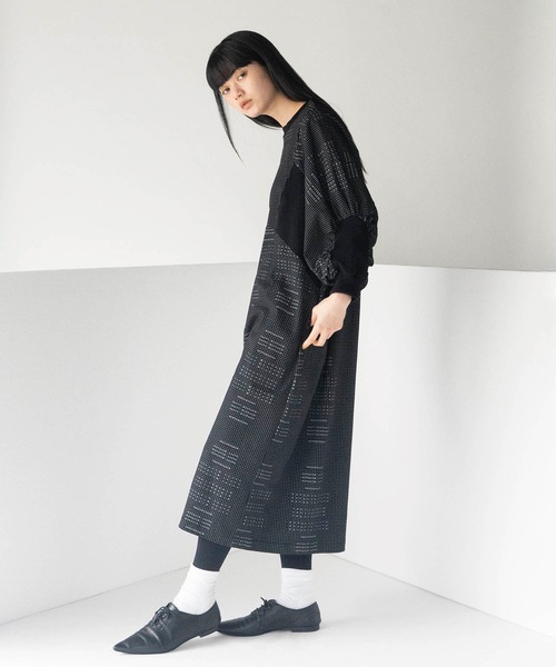 mintdesigns（ミントデザインズ）の「DOT TYPE DRESS（ワンピース・レディース・ブラック/ブルーグレー・ONESIZE）」の3枚目の写真
