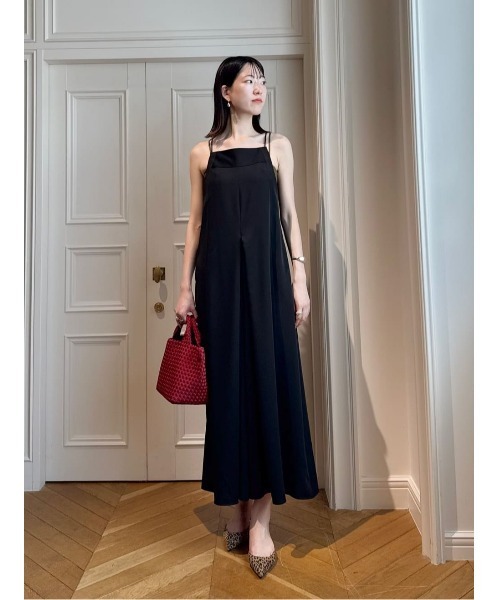 allureville(アルアバイル)の「ドビークロスフレアオールインワン(つなぎ/オールインワン・レディース・ブラック・1/2)」の9枚目の写真