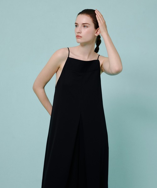 allureville(アルアバイル)の「ドビークロスフレアオールインワン(つなぎ/オールインワン・レディース・ブラック・1/2)」の19枚目の写真