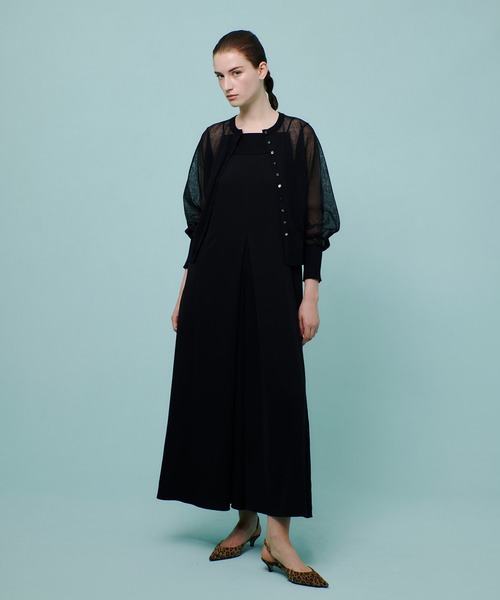 allureville(アルアバイル)の「ドビークロスフレアオールインワン(つなぎ/オールインワン・レディース・ブラック・1/2)」の17枚目の写真