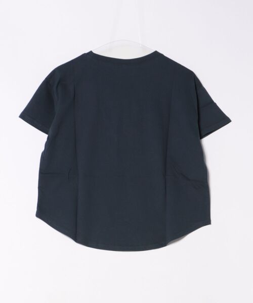 coca(coca)(コカ)の「テールカットロゴTシャツ(Tシャツ/カットソー・レディース・アイボリー/ライトブルー/マスタード/ネイビー・S/M/L)」の5枚目の写真