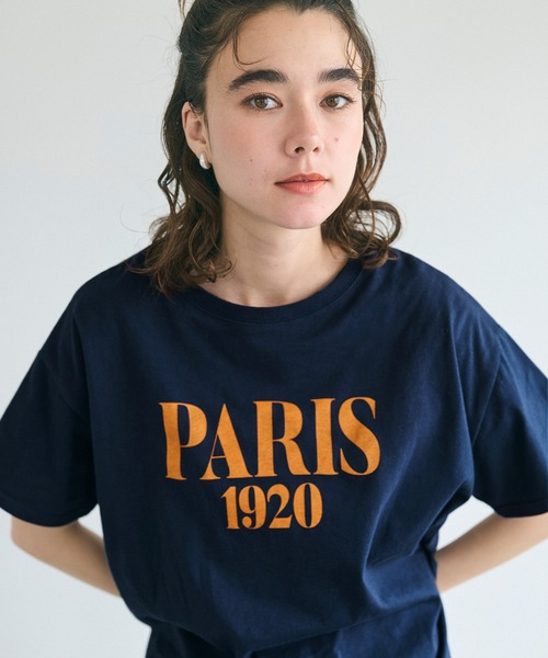 coca(coca)(コカ)の「テールカットロゴTシャツ(Tシャツ/カットソー・レディース・アイボリー/ライトブルー/マスタード/ネイビー・S/M/L)」の3枚目の写真
