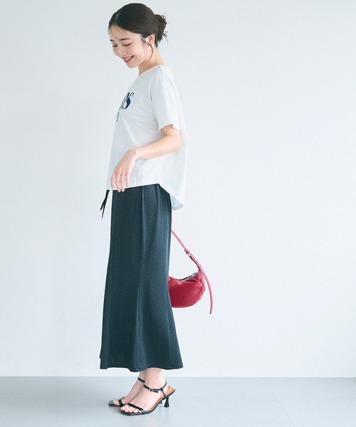 coca(coca)(コカ)の「テールカットロゴTシャツ(Tシャツ/カットソー・レディース・アイボリー/ライトブルー/マスタード/ネイビー・S/M/L)」の15枚目の写真