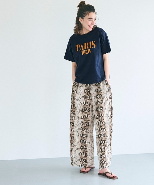 coca(coca)(コカ)の「テールカットロゴTシャツ(Tシャツ/カットソー・レディース・アイボリー/ライトブルー/マスタード/ネイビー・S/M/L)」の19枚目の写真