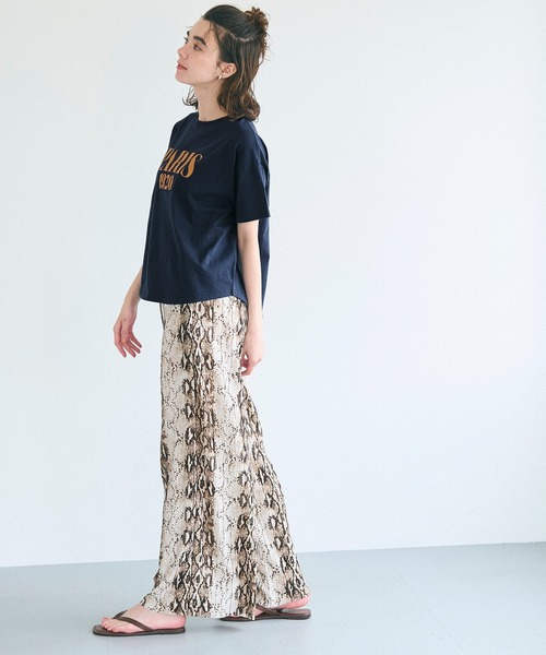 coca(coca)(コカ)の「テールカットロゴTシャツ(Tシャツ/カットソー・レディース・アイボリー/ライトブルー/マスタード/ネイビー・S/M/L)」の22枚目の写真