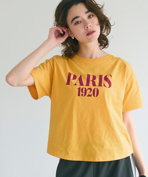 coca(coca)(コカ)の「テールカットロゴTシャツ(Tシャツ/カットソー・レディース・アイボリー/ライトブルー/マスタード/ネイビー・S/M/L)」の10枚目の写真