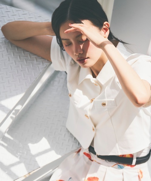 クラシックカラーポンチジャケット（スーツジャケット）｜AND