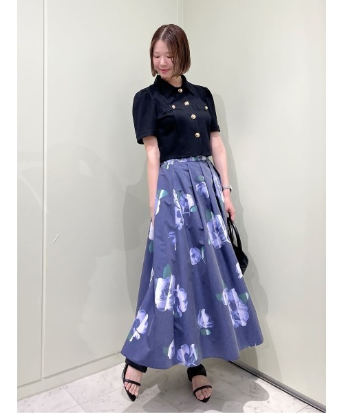 極美品 チルコロ リネンジャガード ジャケット アンコン 春夏 ブルー系 48 極美品 チルコロ リネンジャガード ジャケット アンコン 春夏