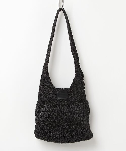 MAISON mou(メゾンムー)の「【Swaraj/スワラージ】手編みのメタリックマクラメ・OVAL TOTE(トートバッグ・レディース・ピンク系その他/ゴールド/ブラック・FREE)」の2枚目の写真
