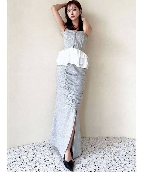 RESEXXY(リゼクシー)の「ギャザーマーメイドスカート【セットアップ着用可能】(スカート・レディース・ライトグレー/チャコールグレー/ブラック・FREE)」の17枚目の写真